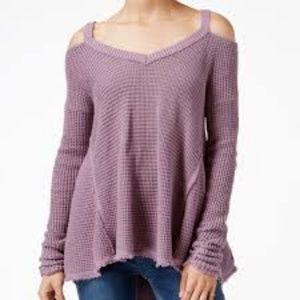 Free People Moonshine Cold Shoulder Sweater